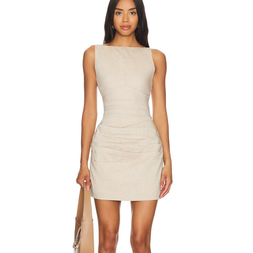SOVERE Linen Tova Mini Dress [NWT]